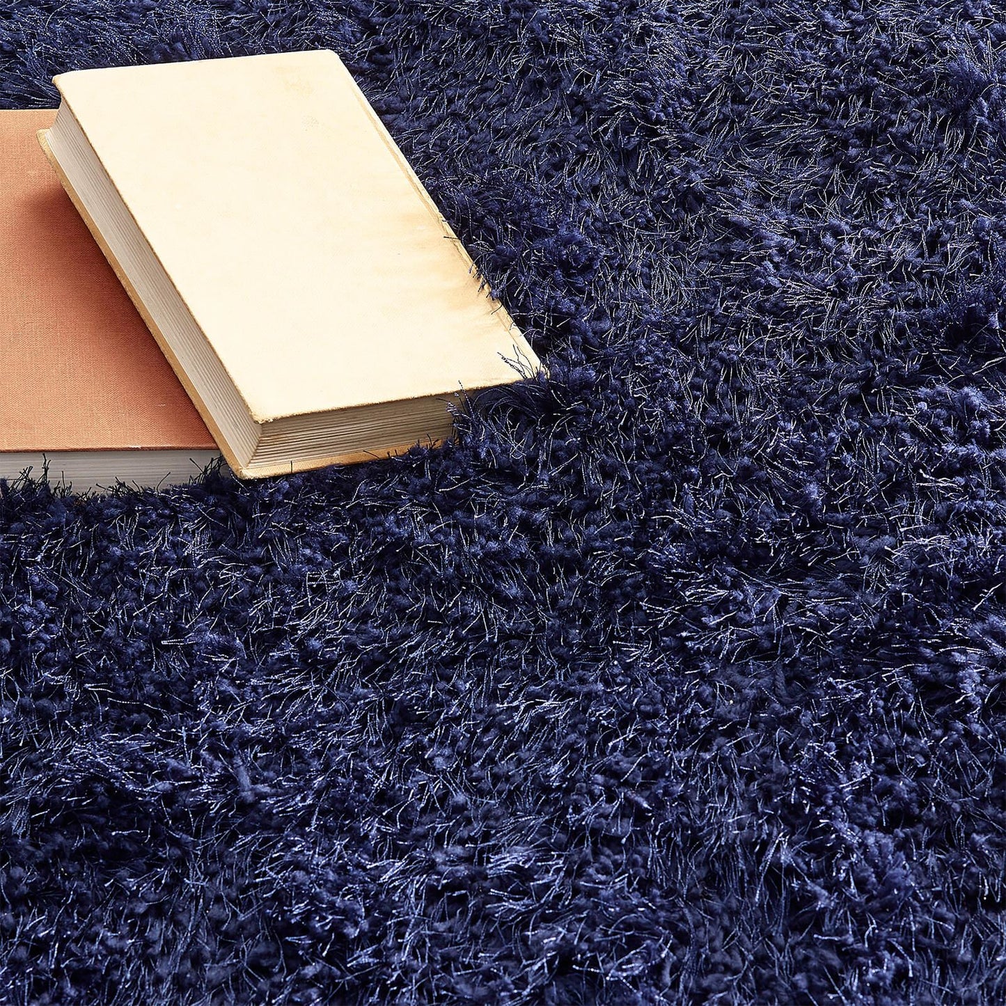 Extravagance Navy Plain Rugs