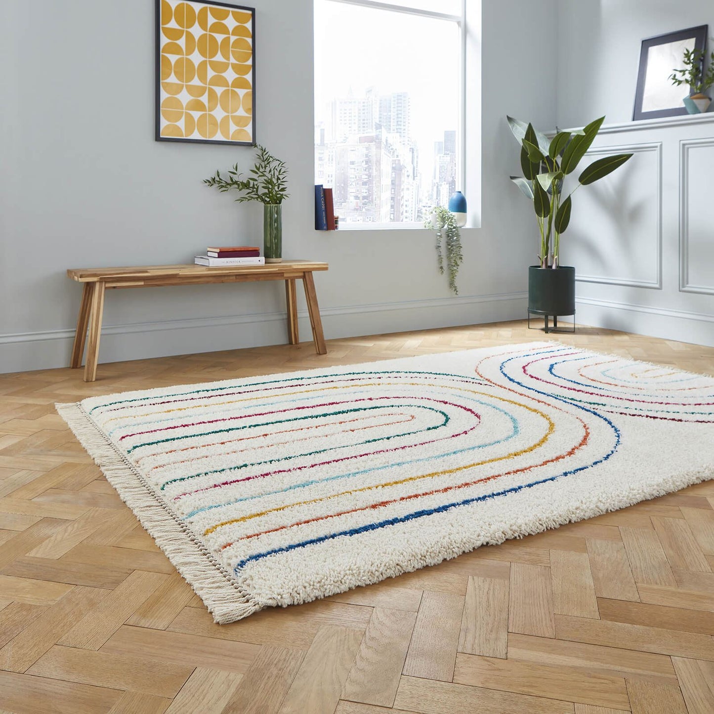 Boho C443 Multi Modern Rug