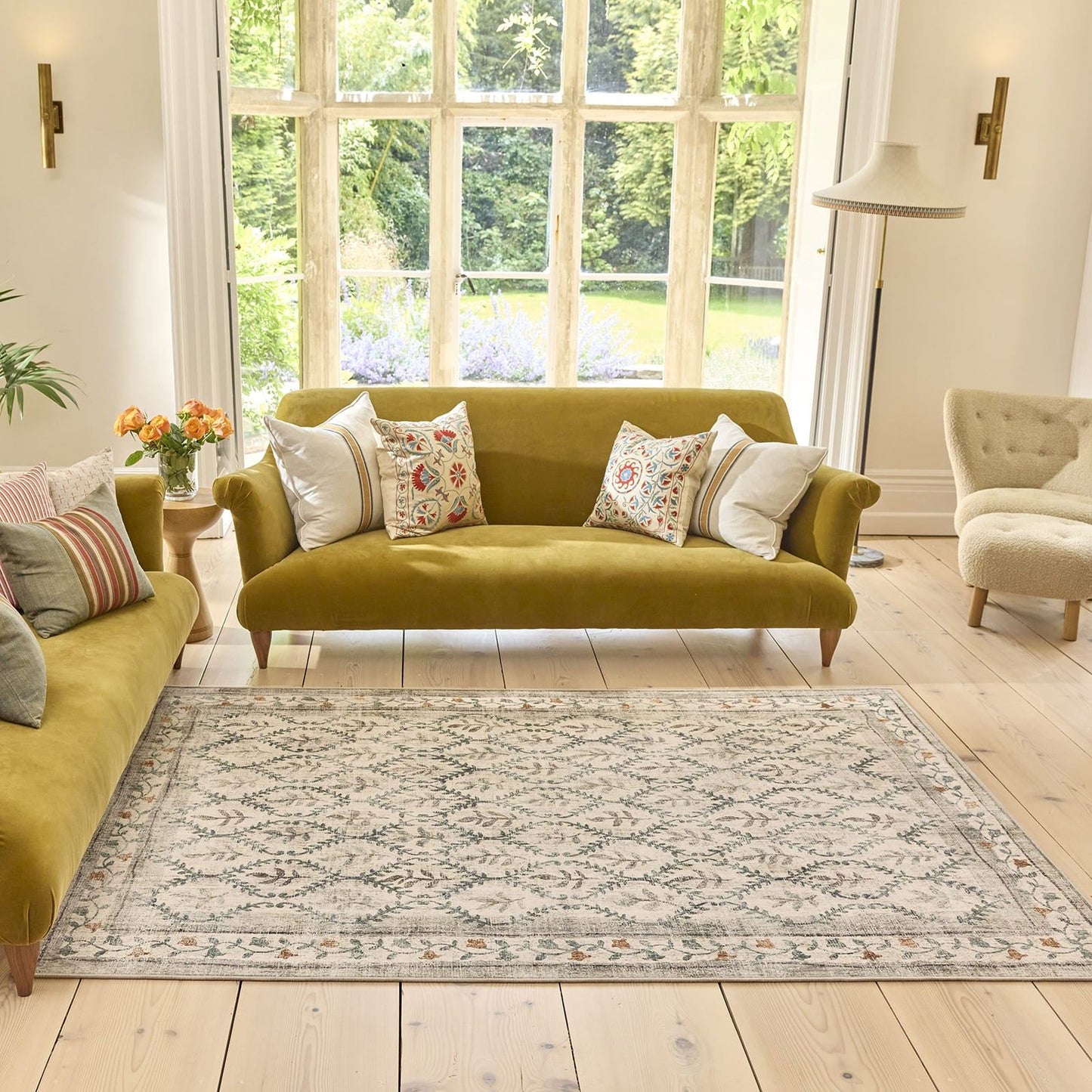 Hug Rug Eco-Washable English Garden Rug