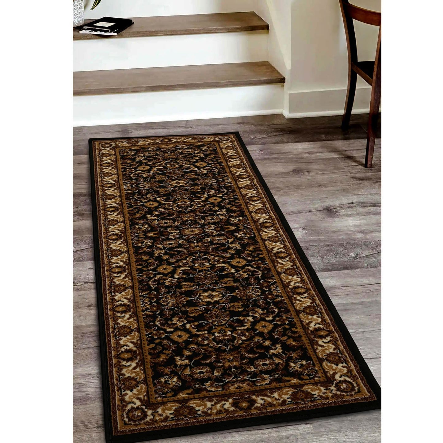 Maestro Beluchi Black Traditional Rug