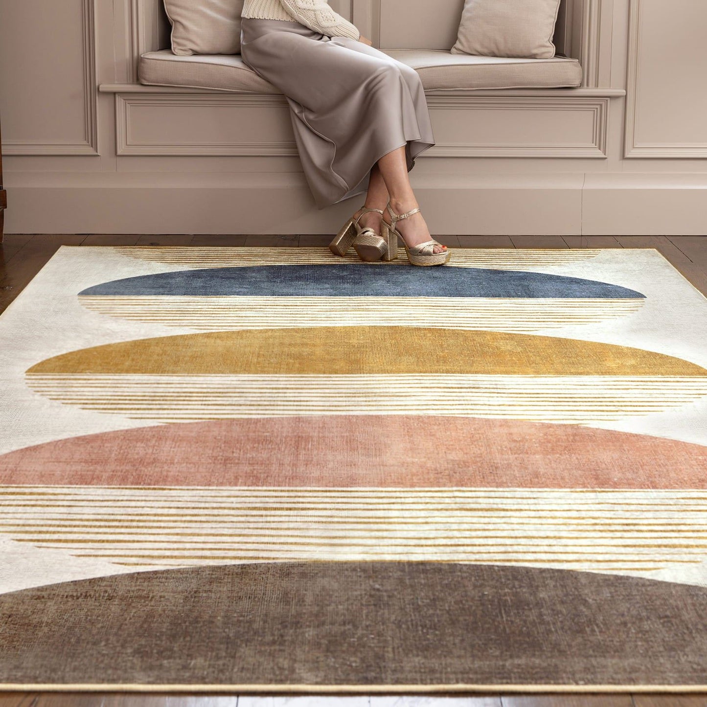 Hug Rug Eco-Washable Oval Eclipse Rug