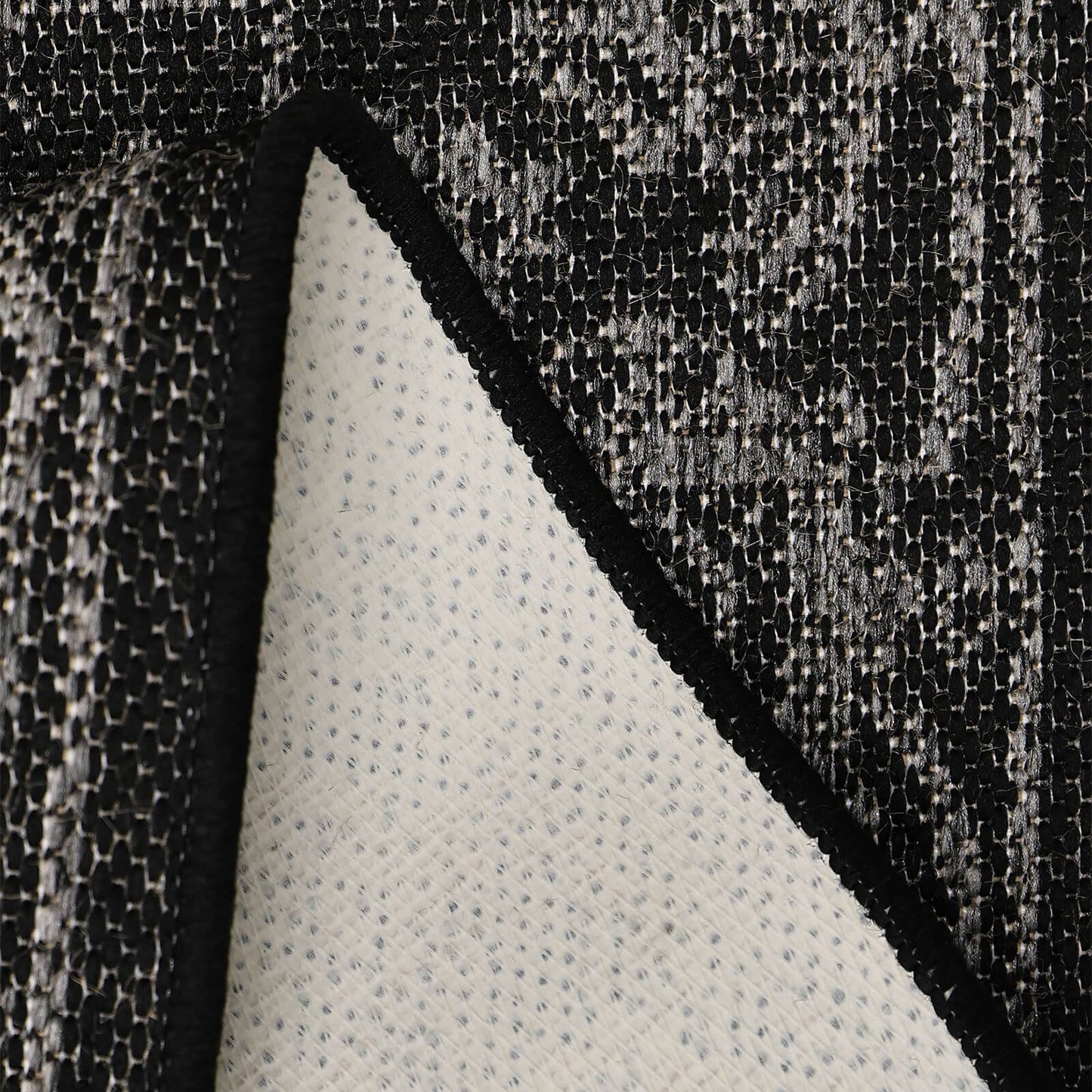 Flatweave Gel Medallion Black Rug