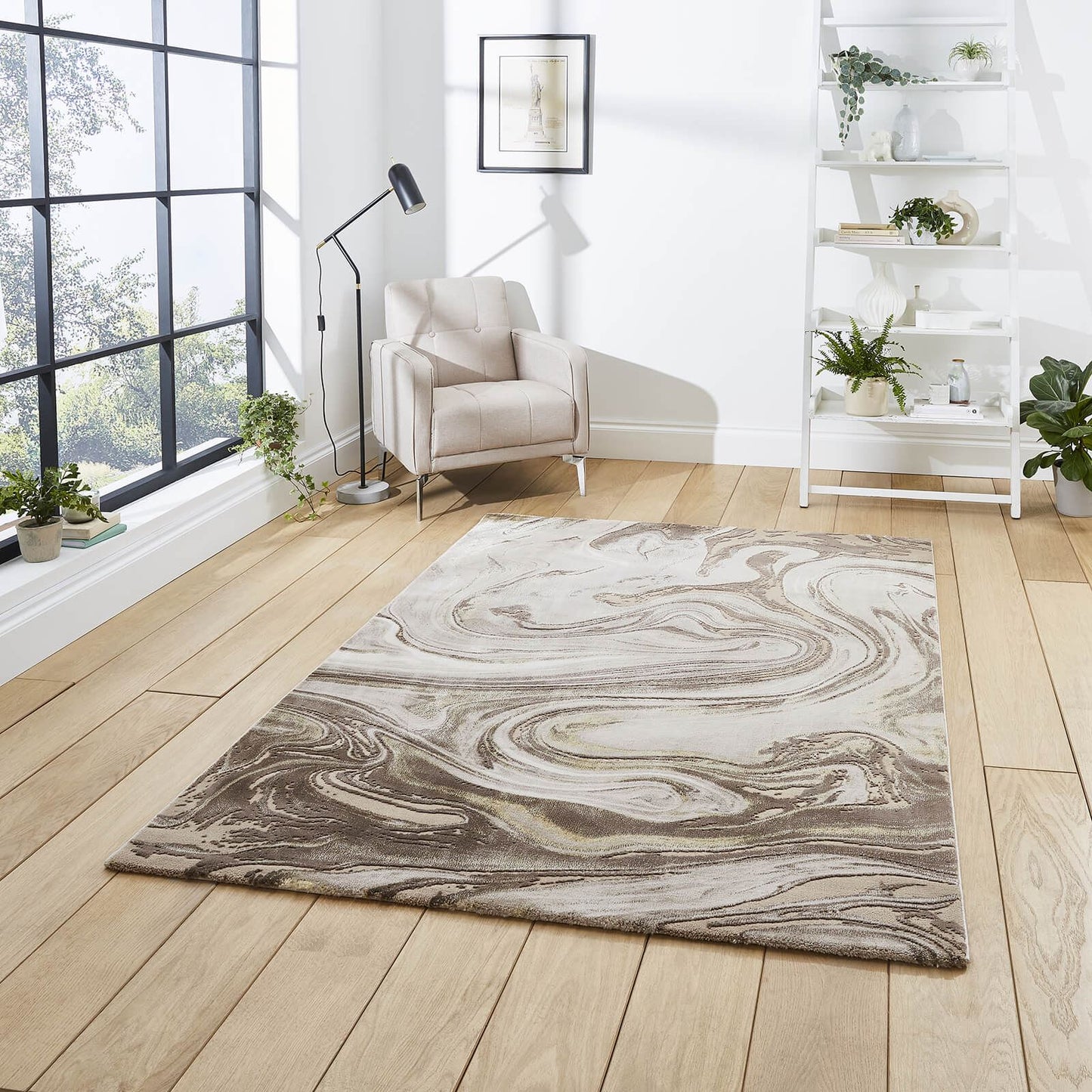 Florence 50031 Beige/Gold Modern Rug