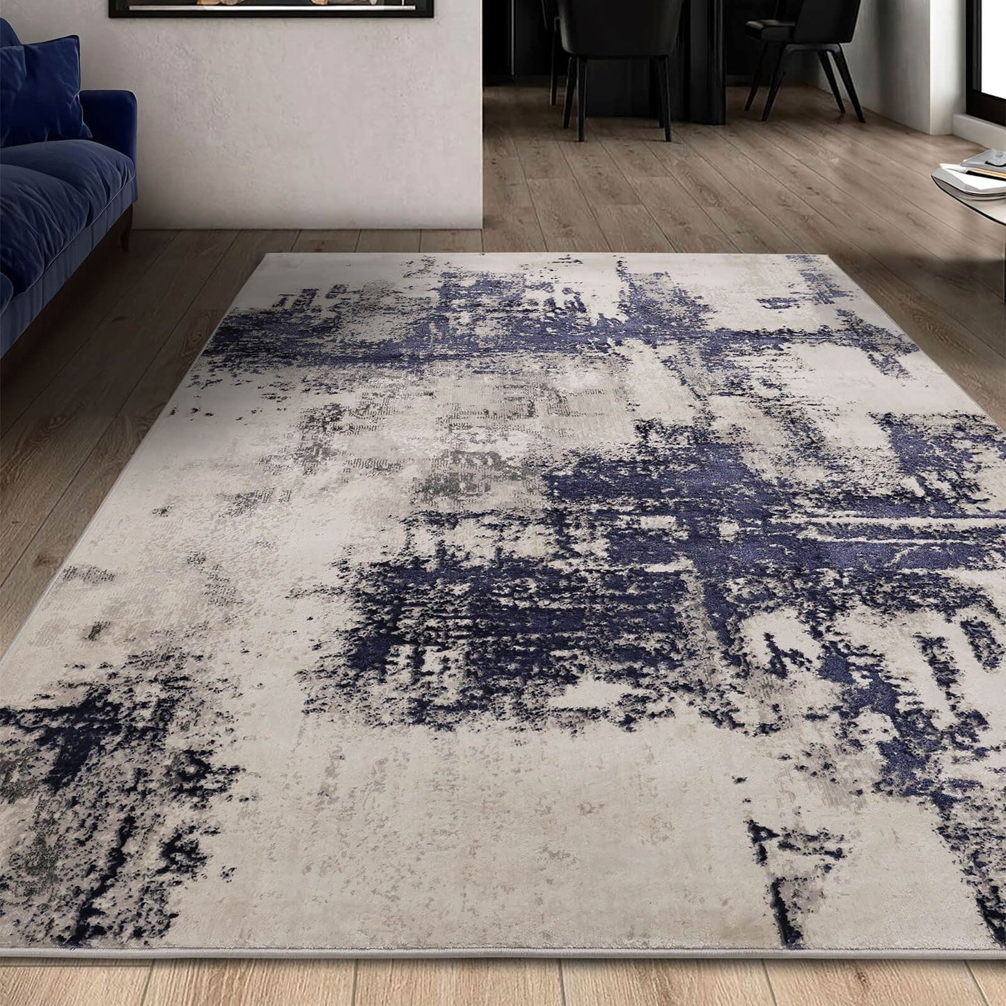 Dusk Marble Navy Rug