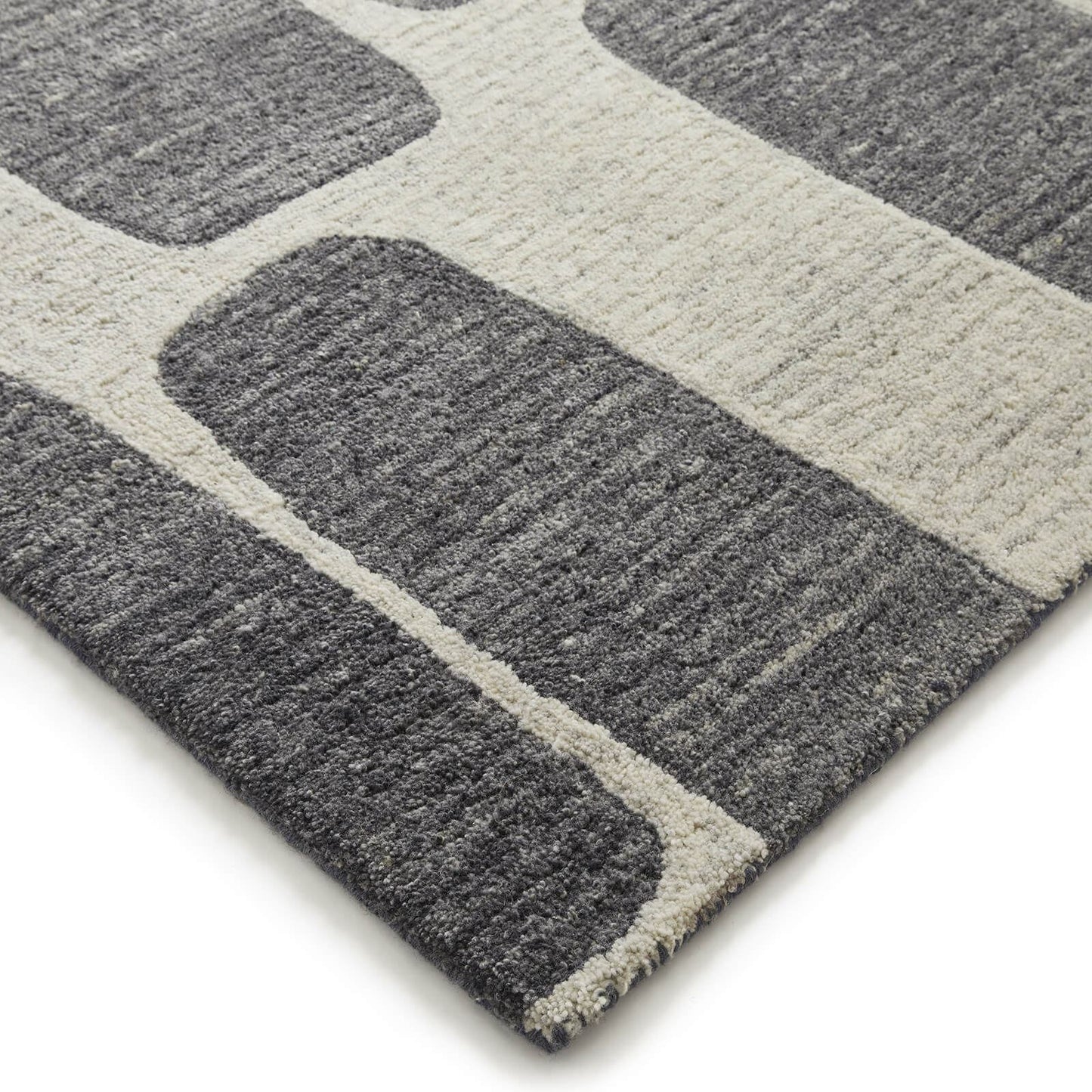Vista Retro Modern Cream Rug