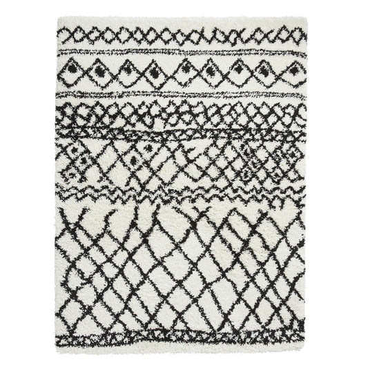 Scandi Berber G274 White/Black Modern Rug