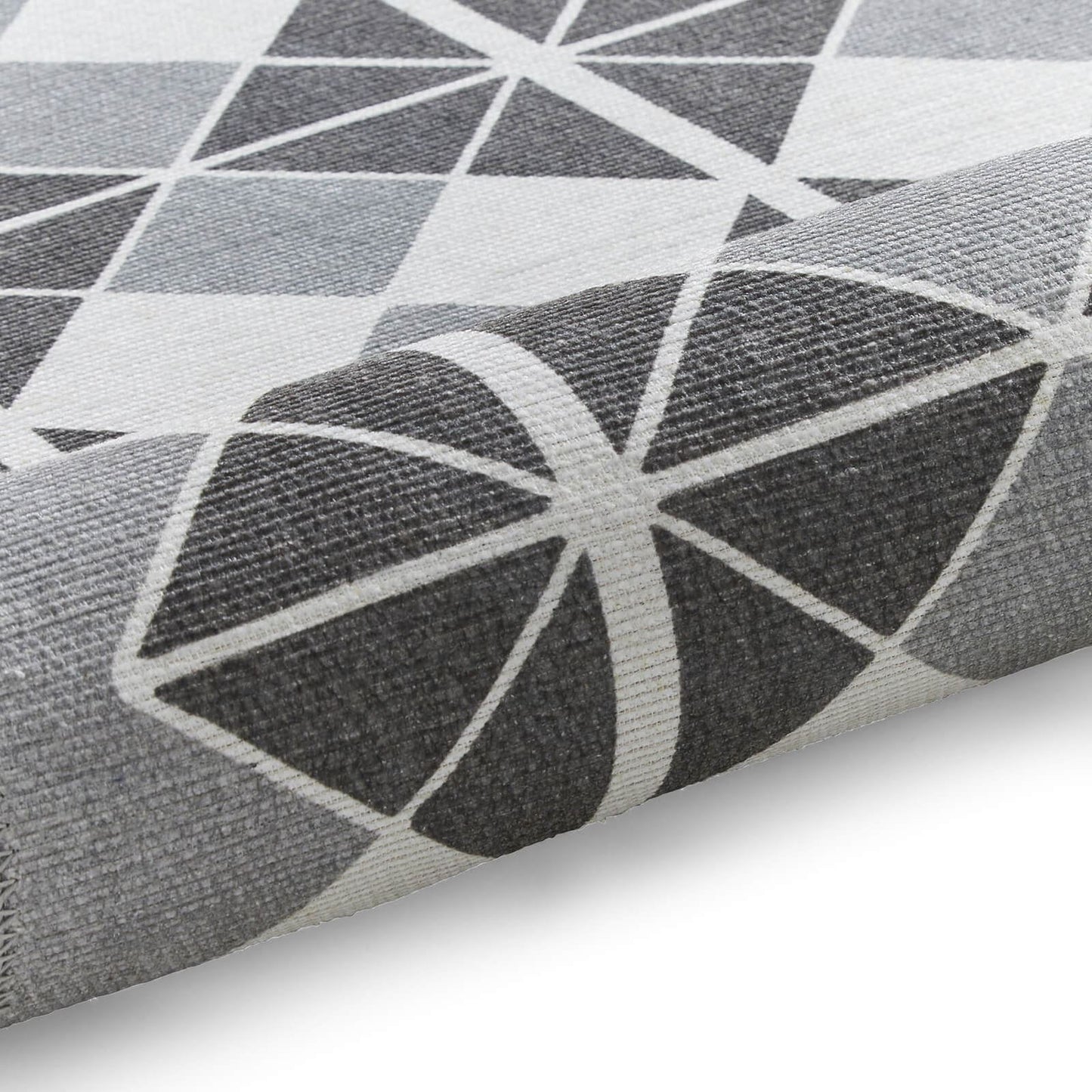 Victoria H1184 Grey/Dark Grey Washable Rug