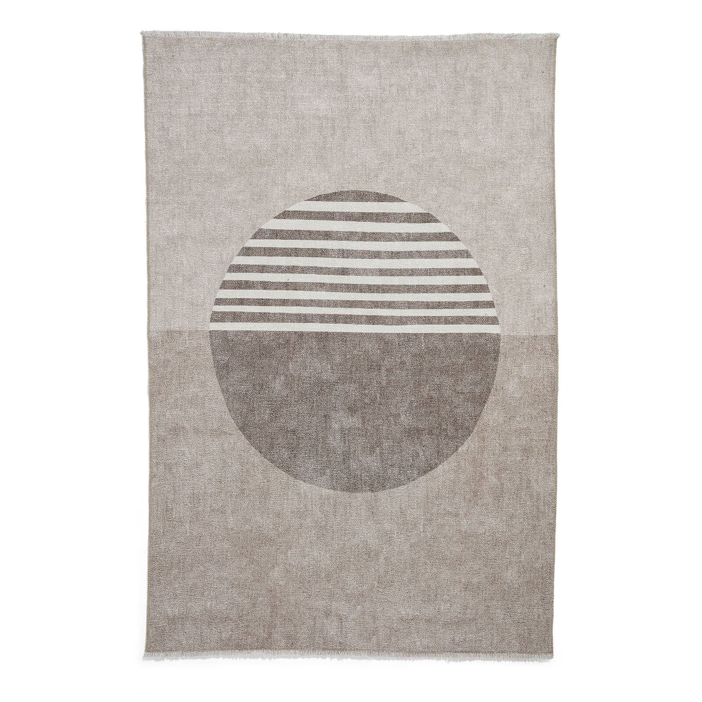 Whisper H1067 Beige Modern Washable Rug
