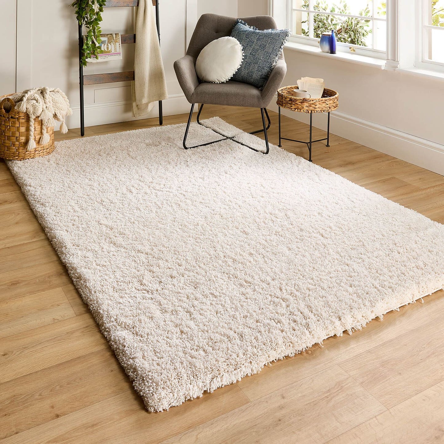 Hadley Cream Mix Plain Rugs