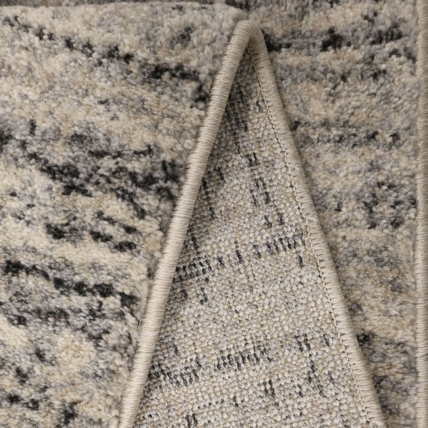 Freya Blends Grey Blue Semi Plain Rug