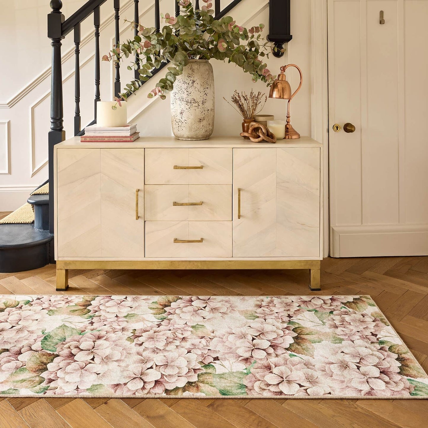 Hug Rug Eco-Washable Wild Hydrangea