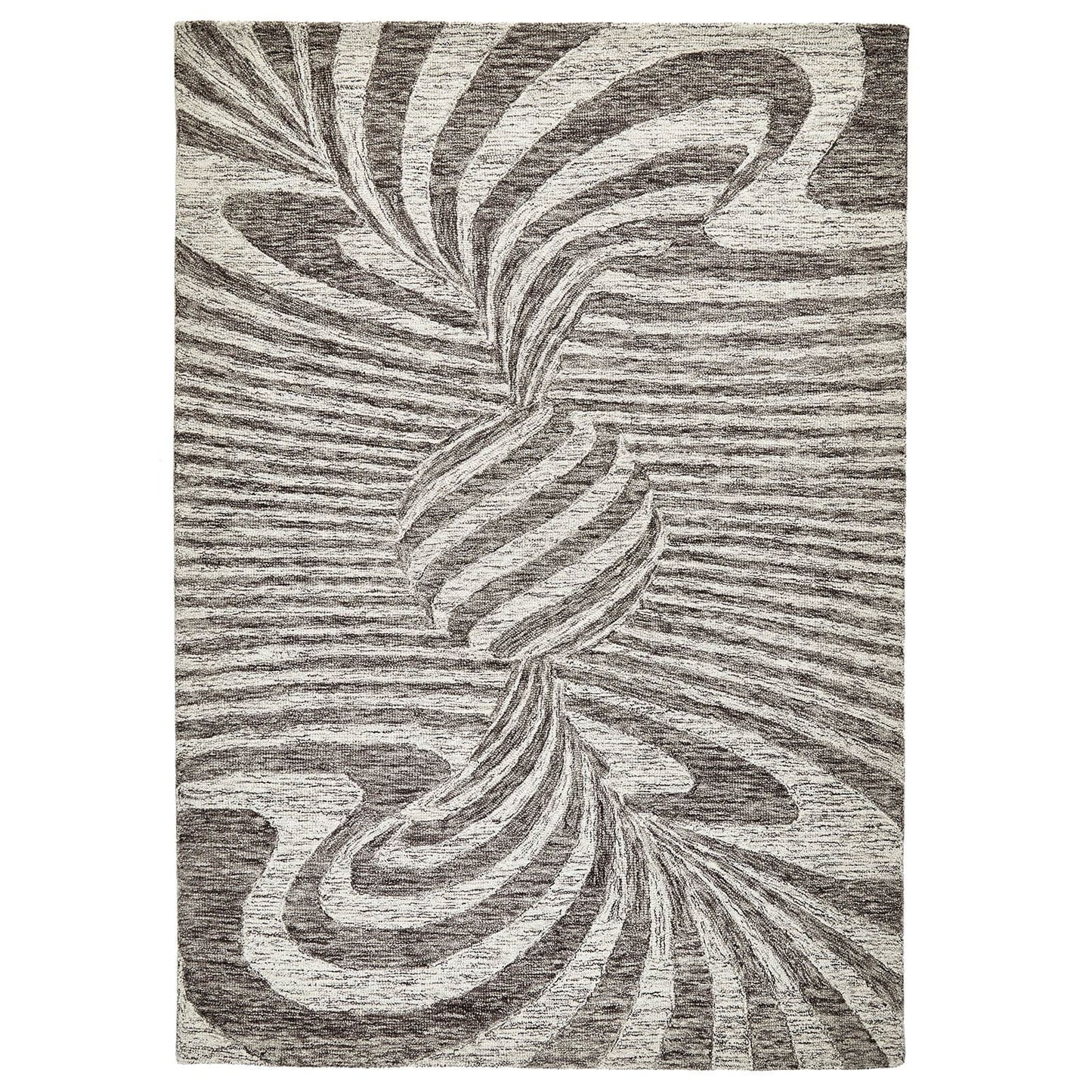 Elements Cycle Brown Geometric Rugs