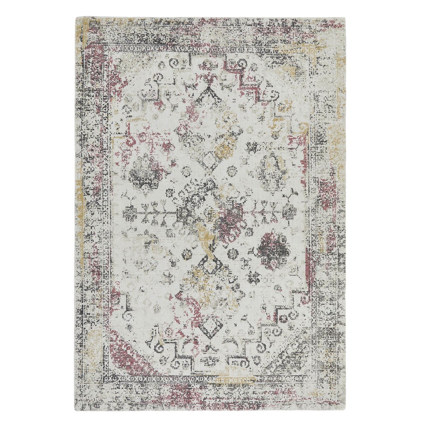 Vogue Pink / Ochre Modern Rugs