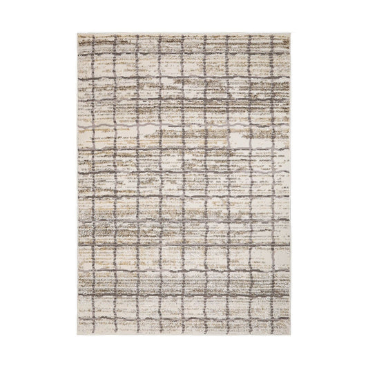 Cadiz Lines Semi Plain Grey Rug