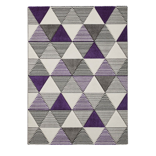 Brooklyn BRK15 (24369) Grey/Purple Modern Rug