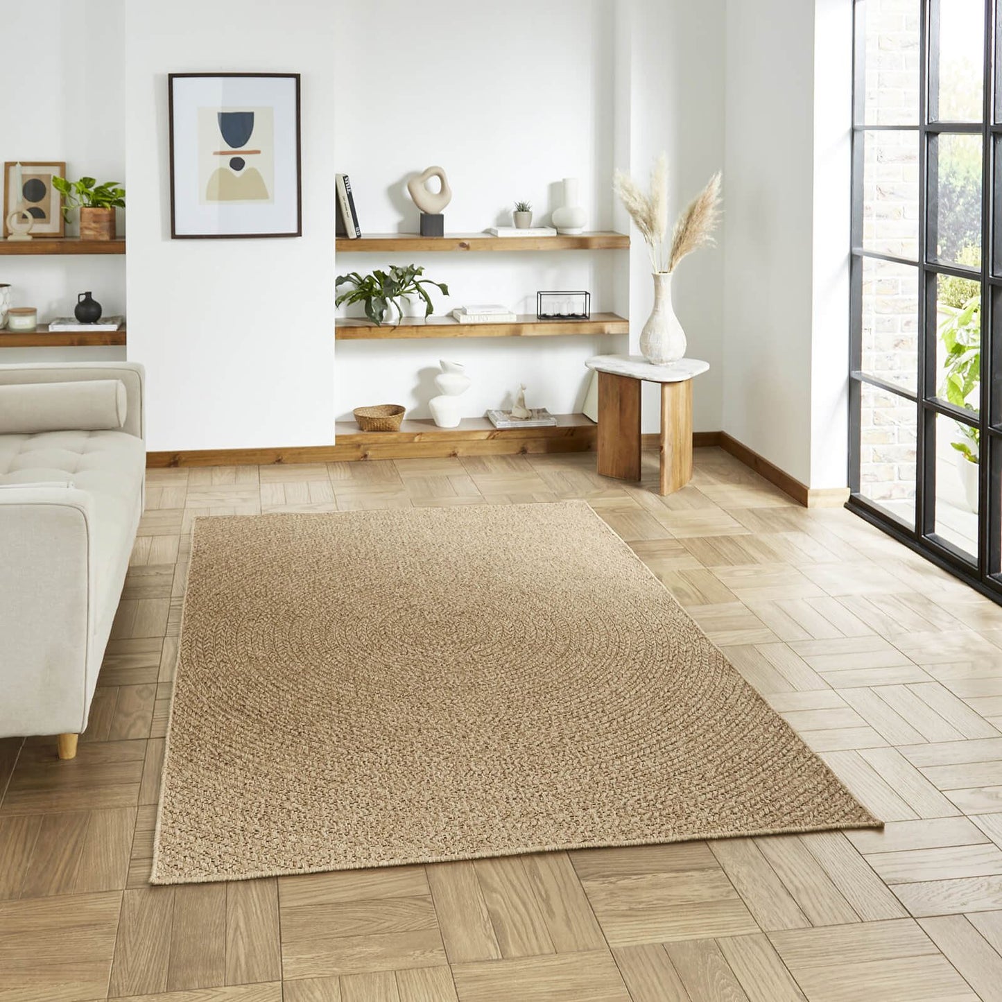 Nomad 5004 Brown Modern Rug - 200 x 290cm (6ft 6" x 9ft 6")