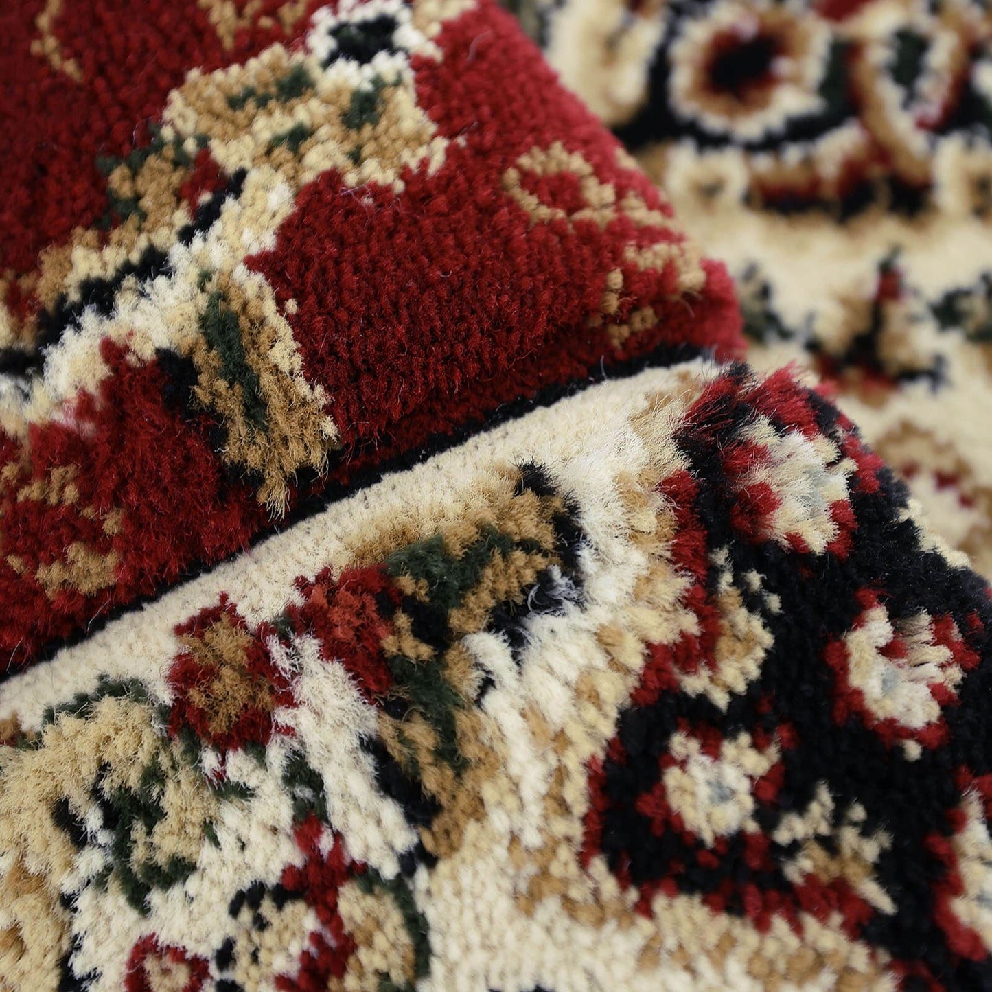 Victoria Traditional Red Classical Rug