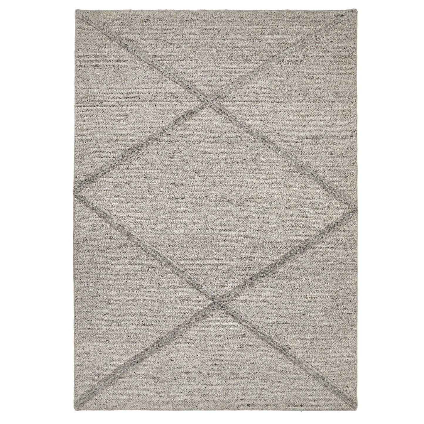 Stellar Checker Textured Natural Rug