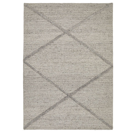 Stellar Checker Textured Natural Rug