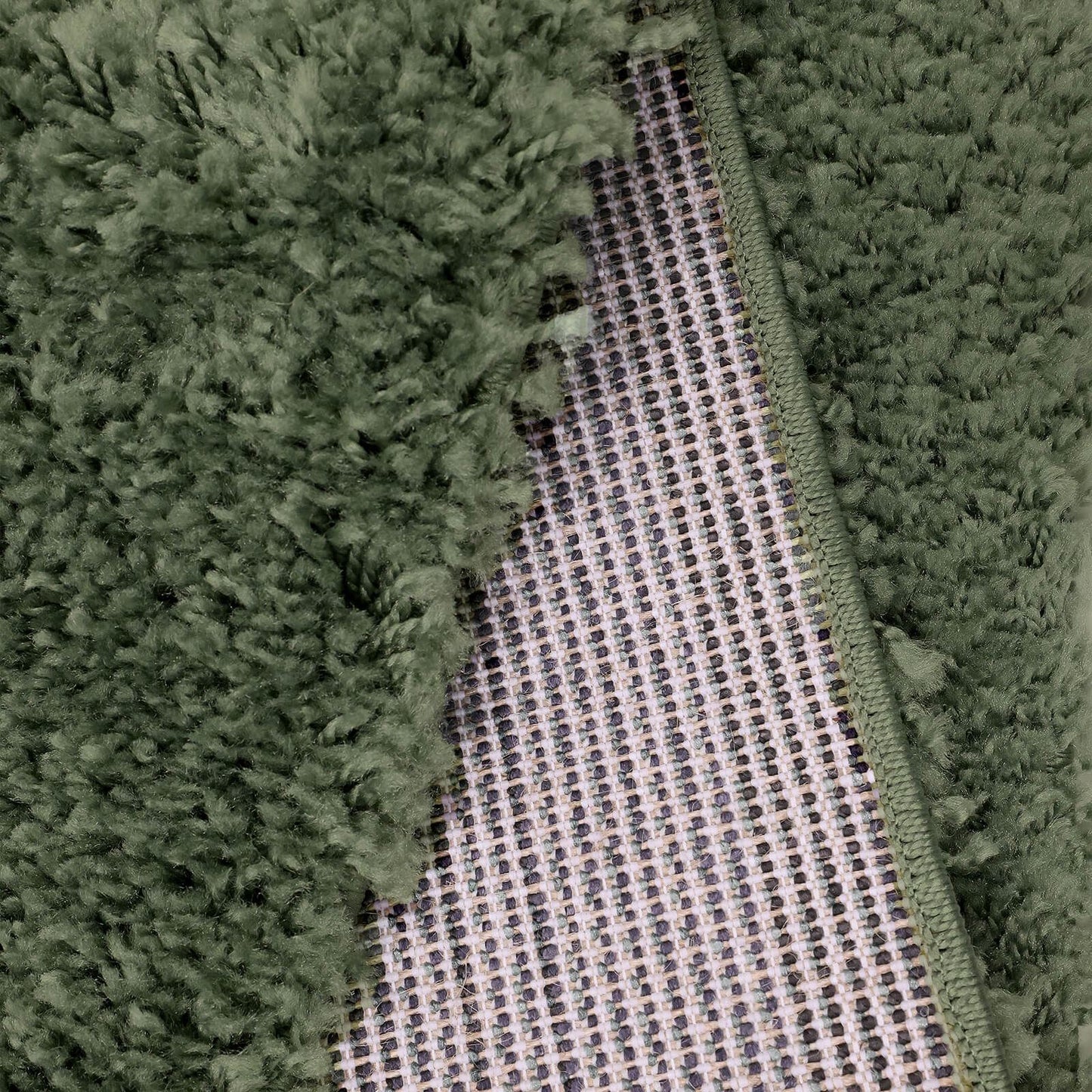 Jazz Shaggy Sage Plain Rug - 120 X 170cm (4ft 0" x 5ft 6")