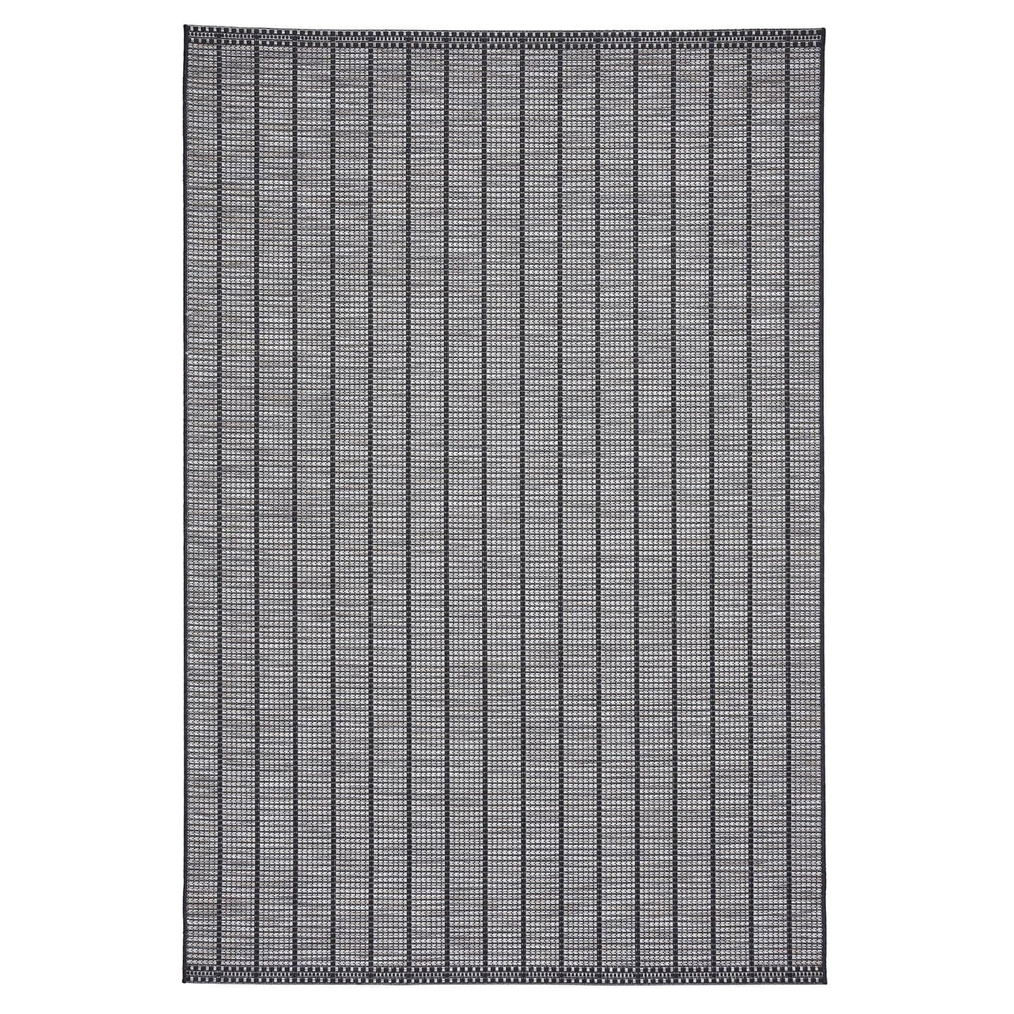 Santa Monica A041 Black Flatweave Rug