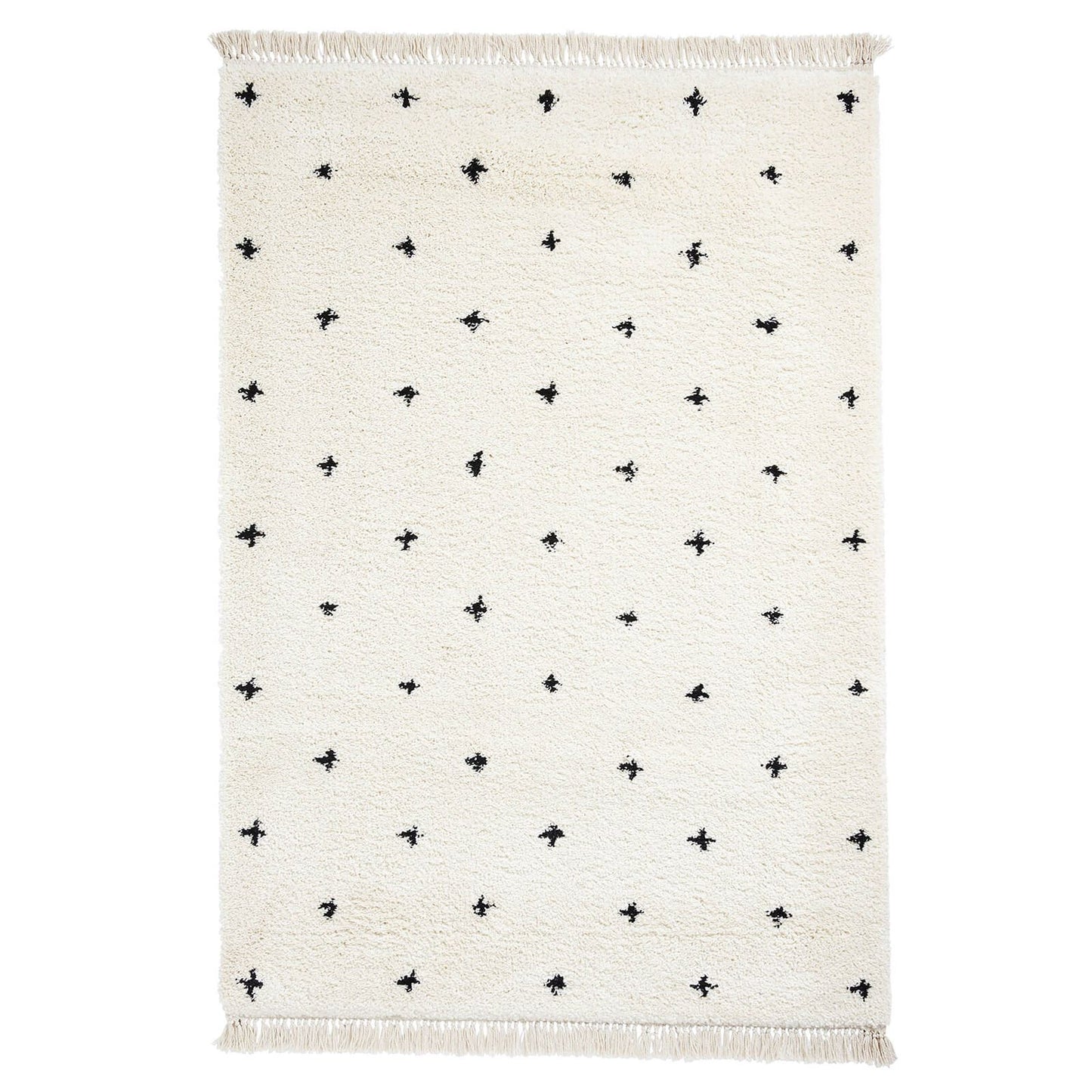 Boho A475 White/Black Modern Rug