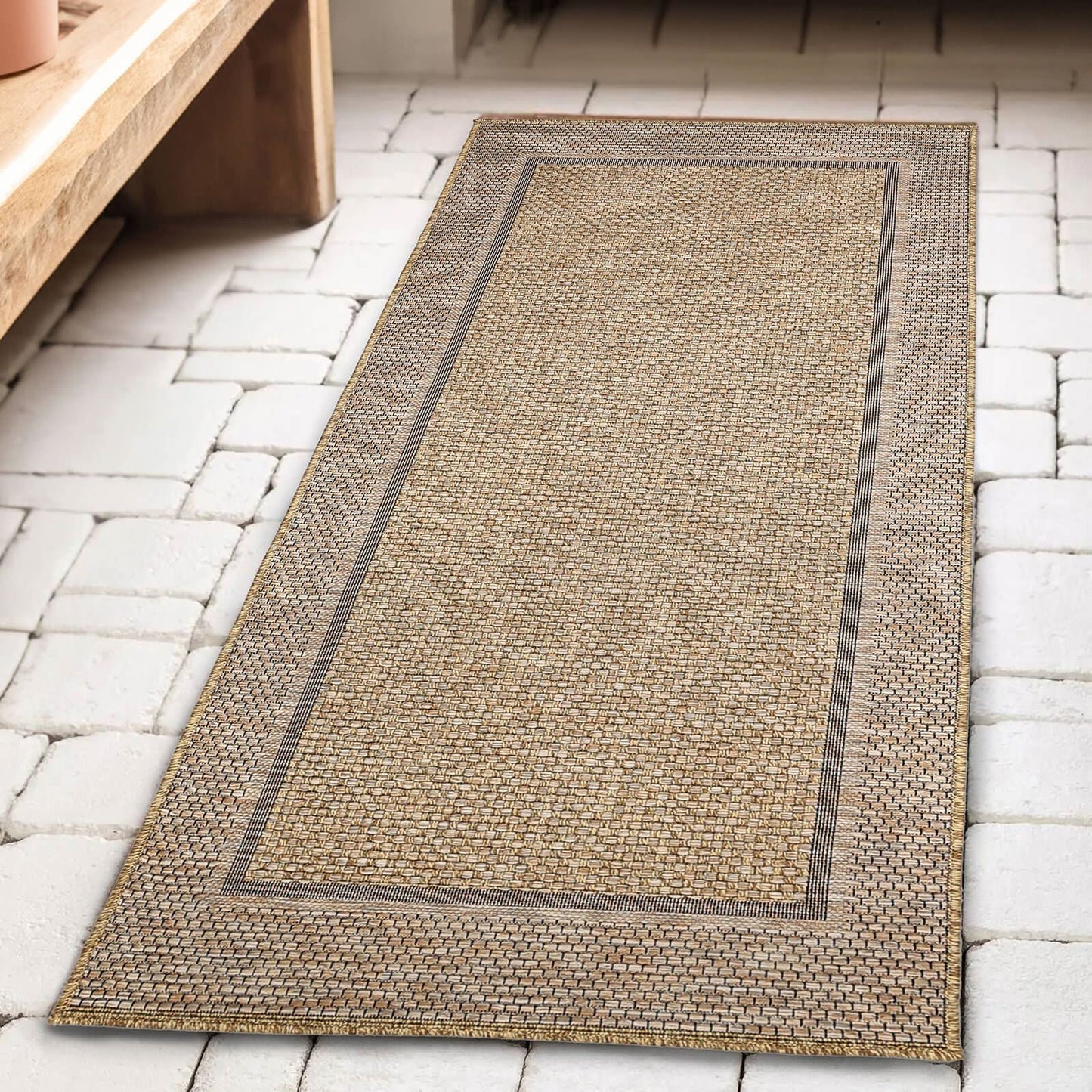 Summer Border Latte Rug