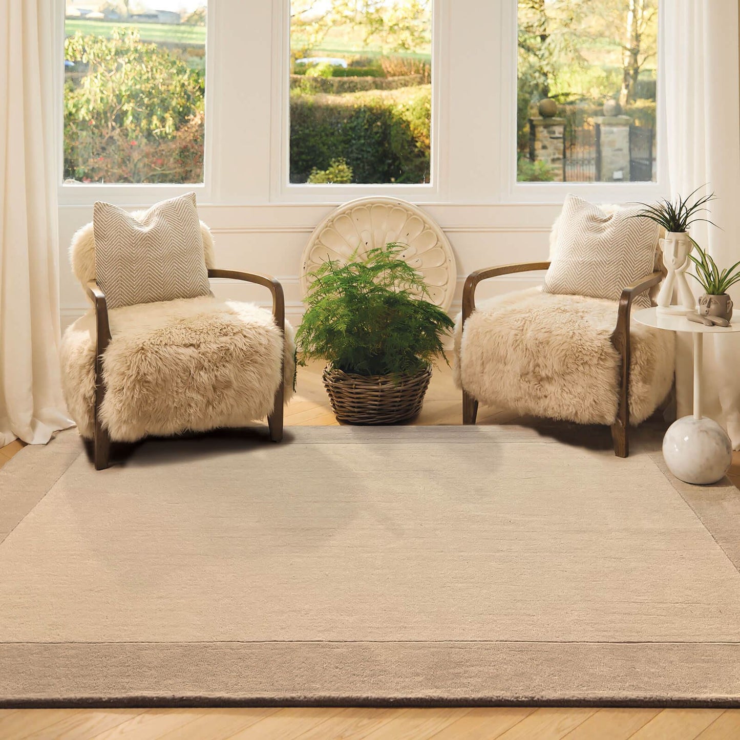 Origins Borders Natural Rug