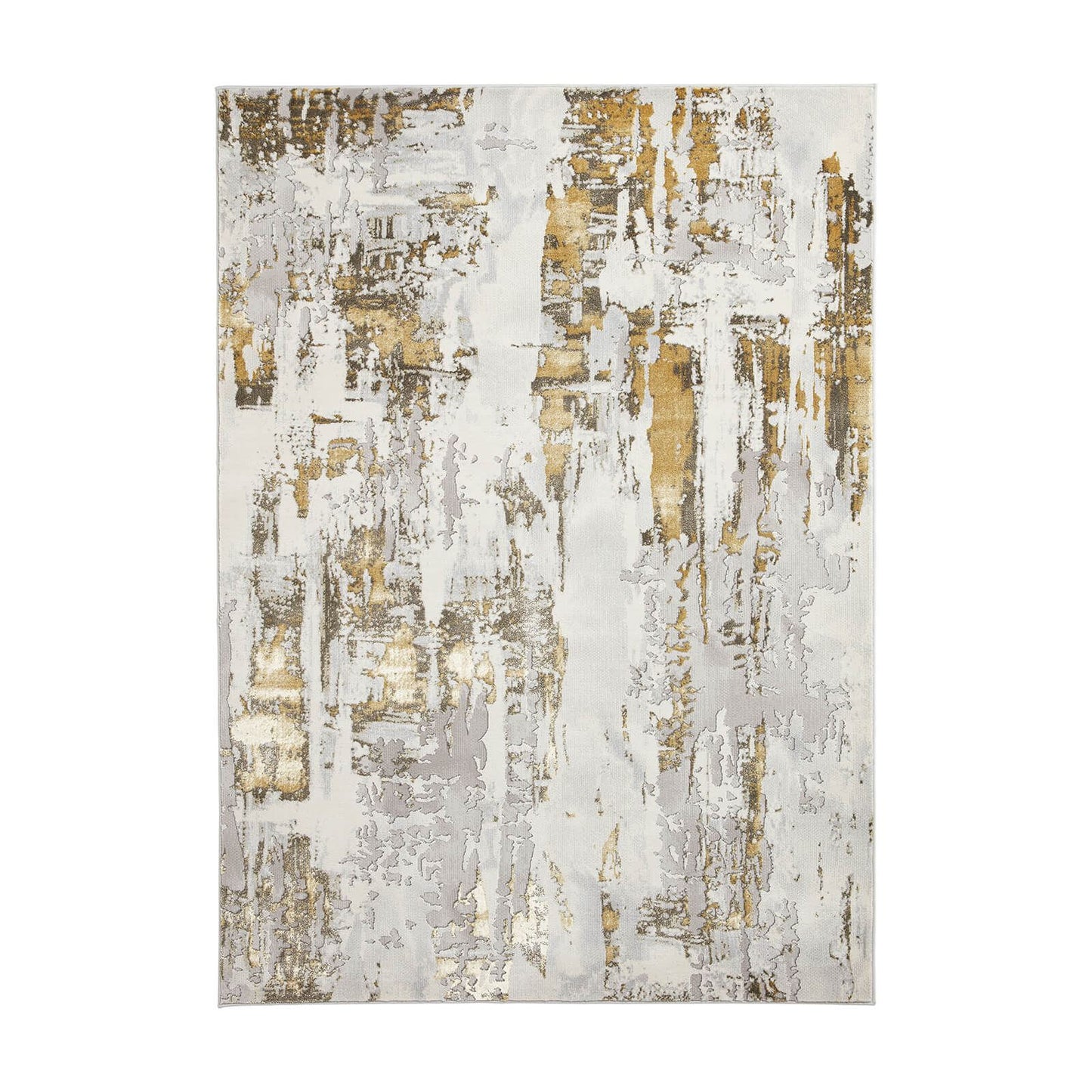 Apollo GR579 Grey/Gold Modern Rug