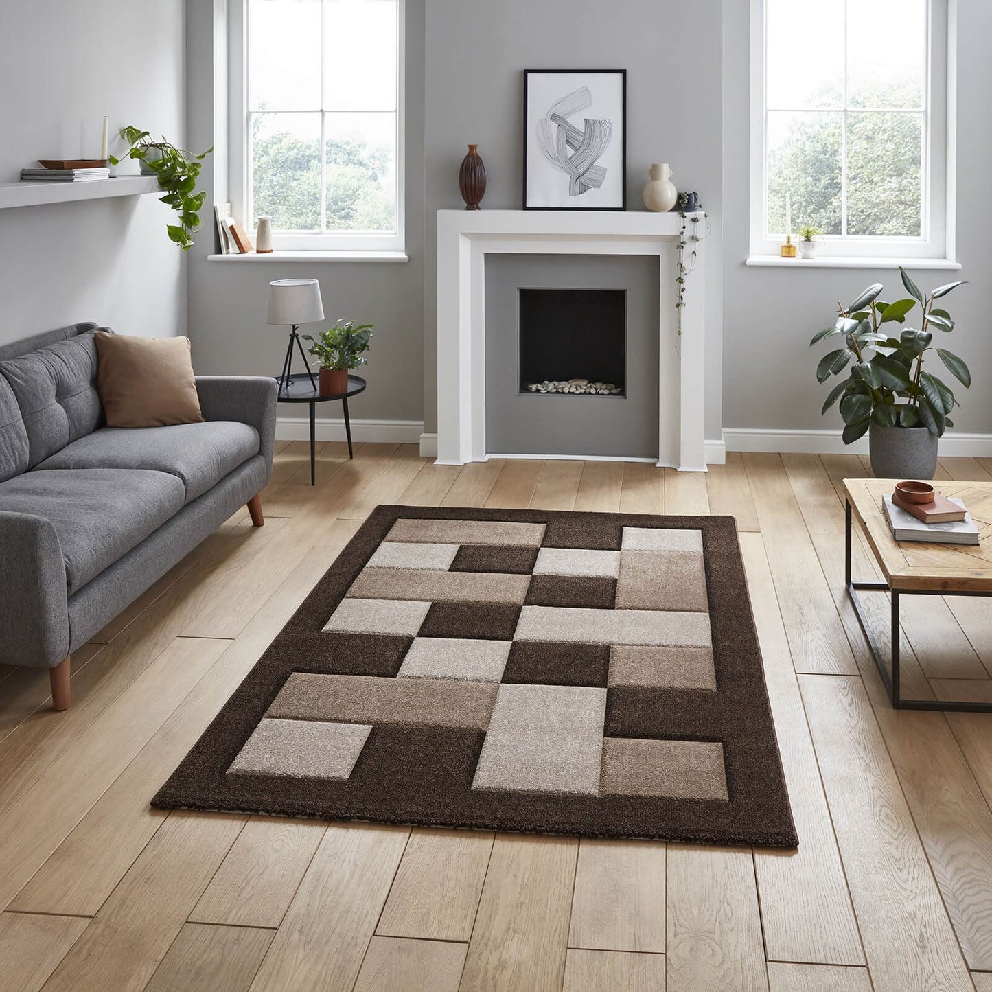 Brooklyn BRK04 (24368) Brown/Beige Modern Rug