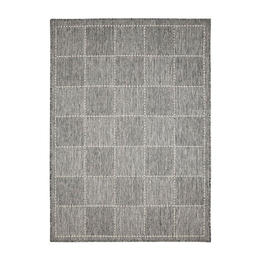Flatweave Gel Check Latte Rug