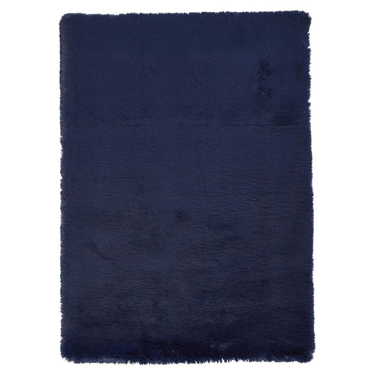 Super Teddy Navy Shaggy Rug