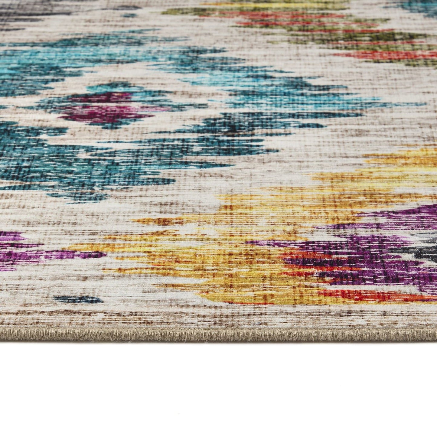 Hug Rug Eco-Washable Painted Ikat Rug