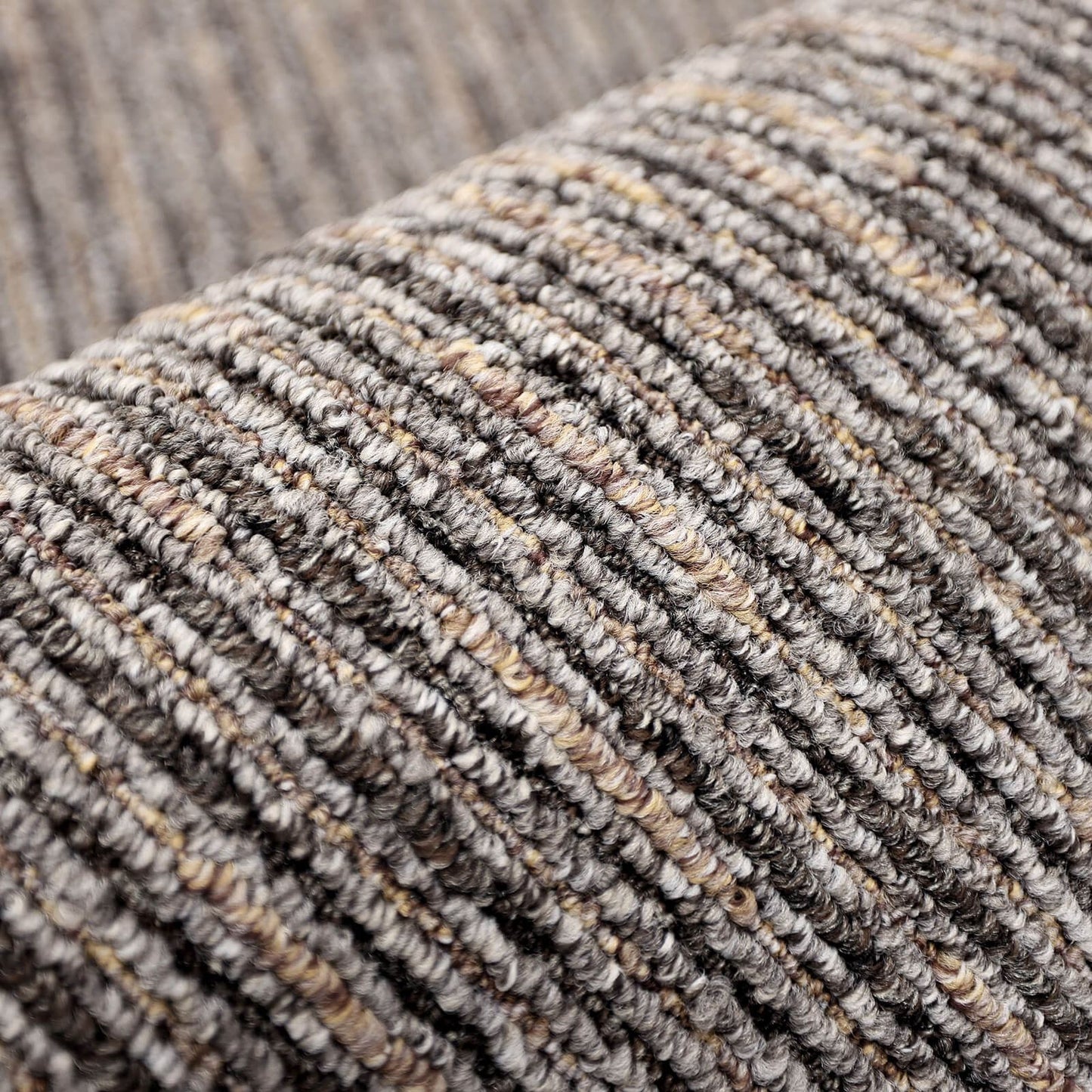 Multi Stripe Taupe Stripe Rug