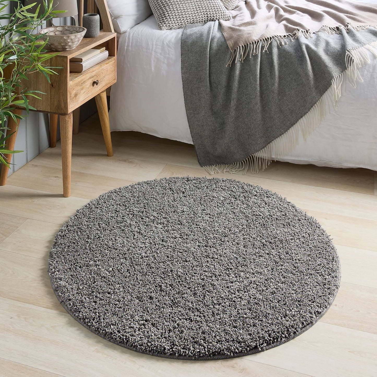My Rug Fleck Grey Mix 100cm Dia Circle