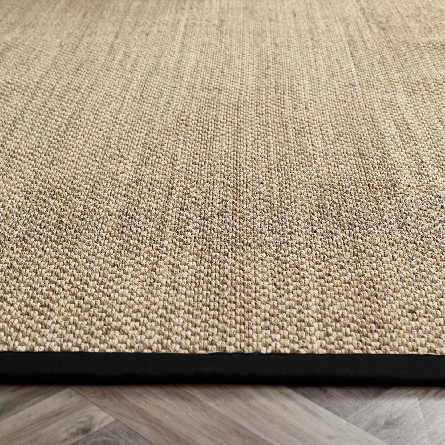 Origins Sisal Light Beige with Black Border 67x200
