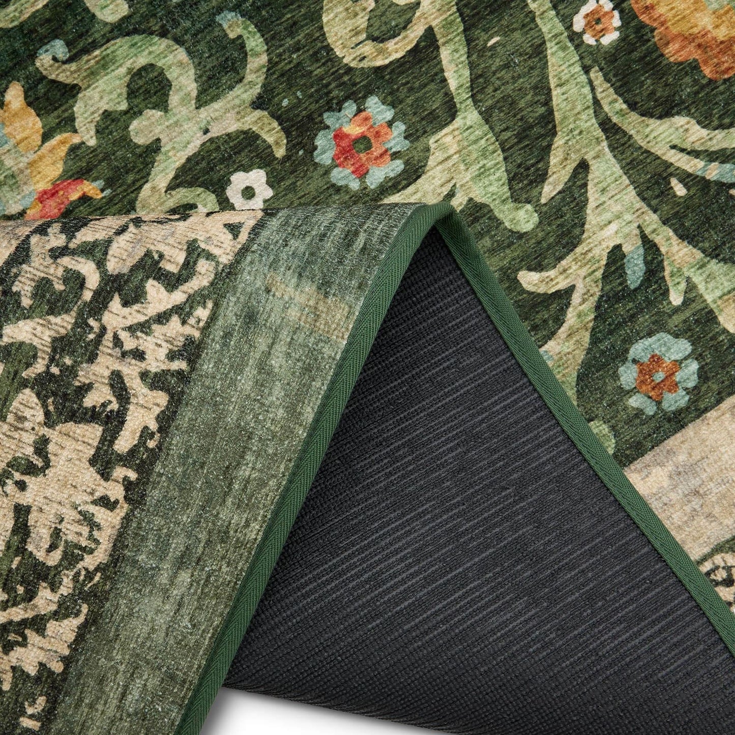 Hug Rug Eco-Washable Country Paisley Green