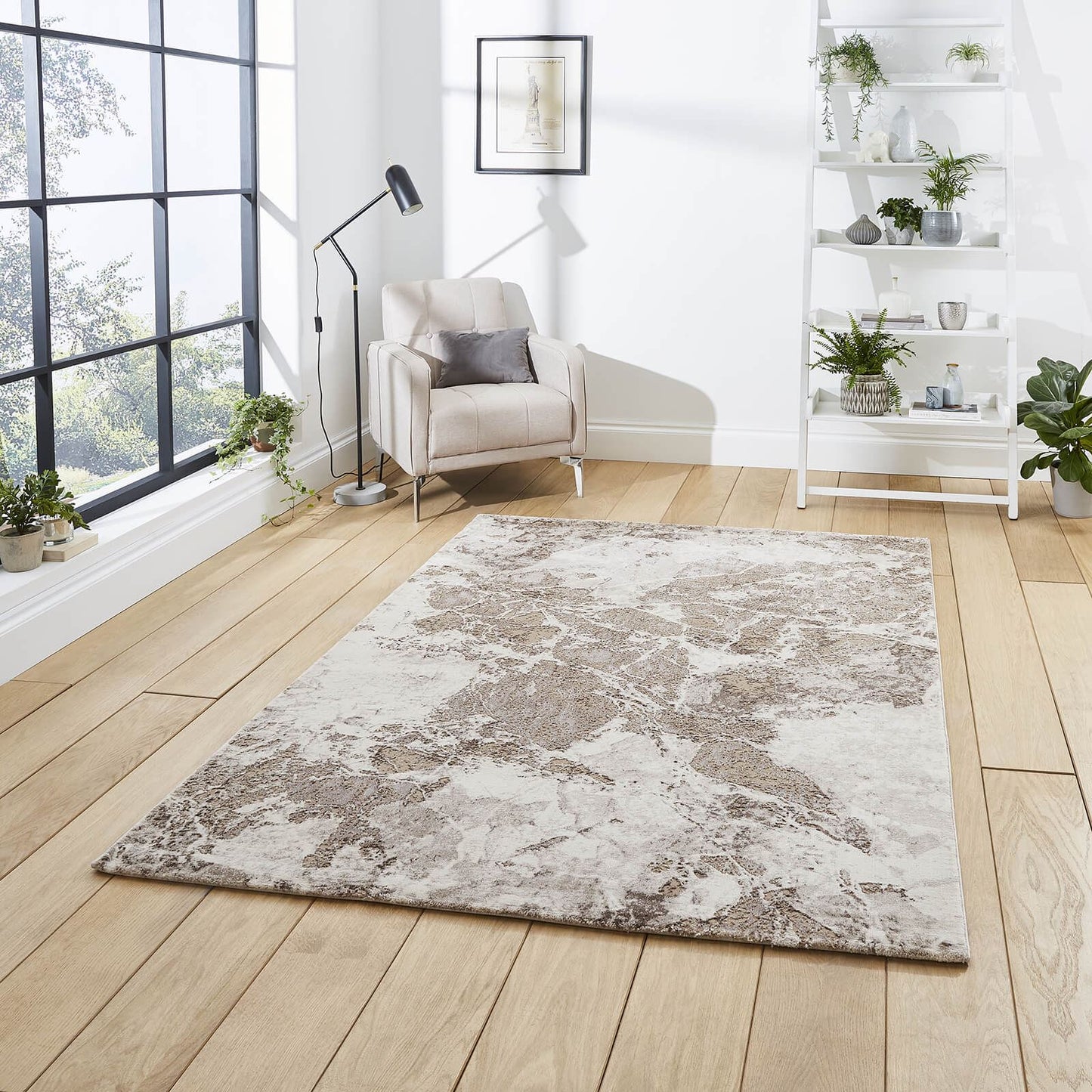 Florence 50033 Beige/Silver Modern Rug