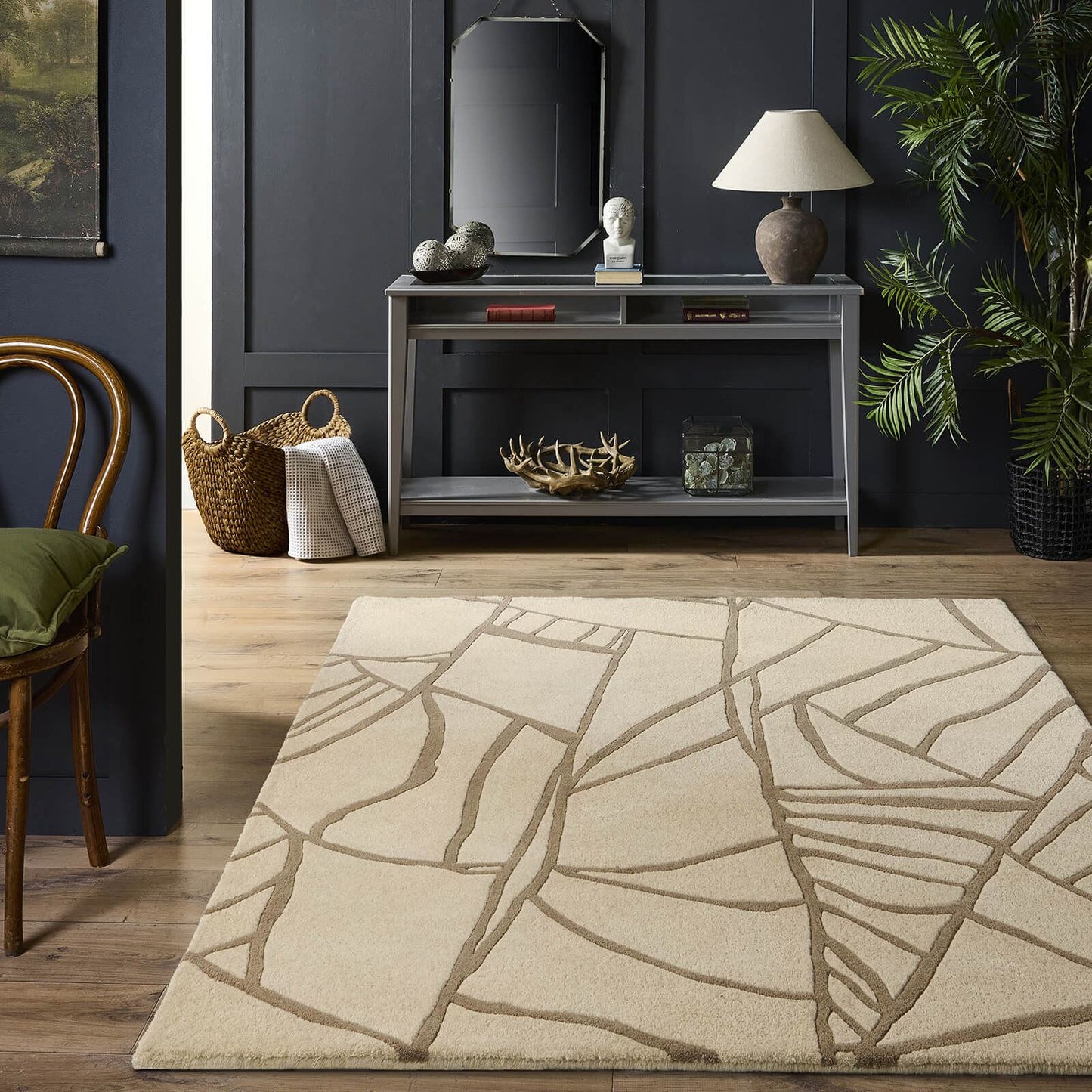 Origins Kintsugi  Stone Cream Rug