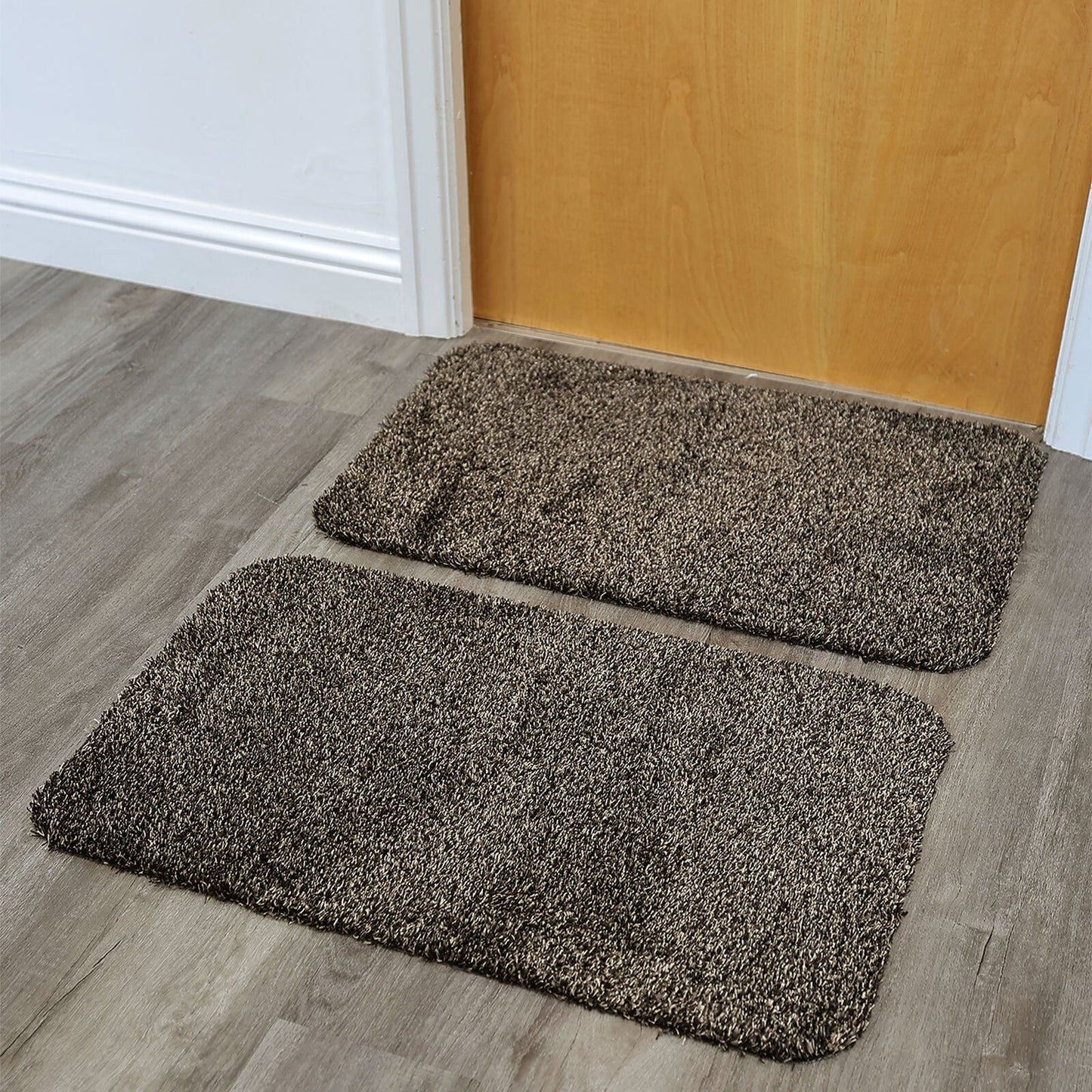 Dirtbuster Taupe Plain Rug