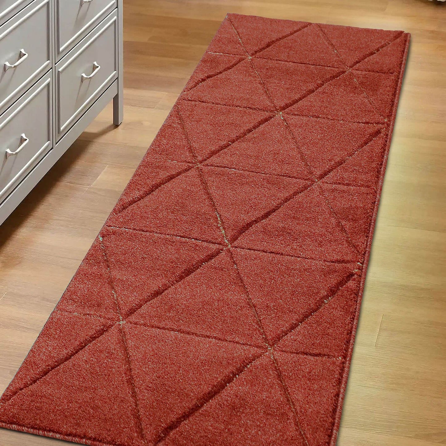 Newport Capleton Red Plain Rug
