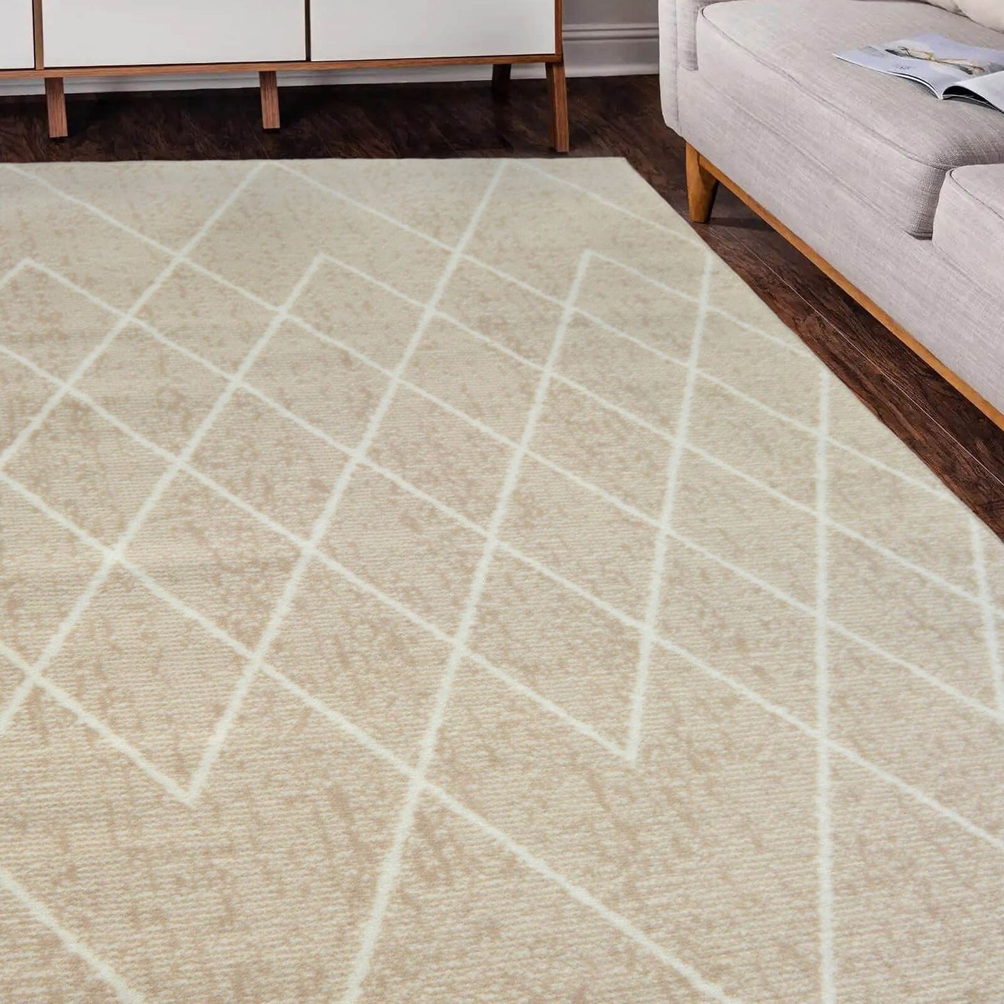 Maestro Berber Beige Geo Rug