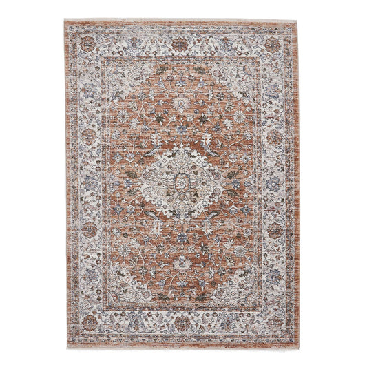 Vintage 35013 Terracotta Traditional Rug