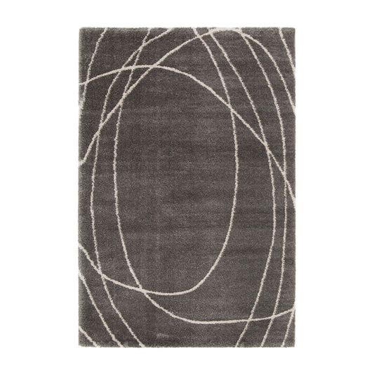 Halo Squiggle Grey Swirl Rug
