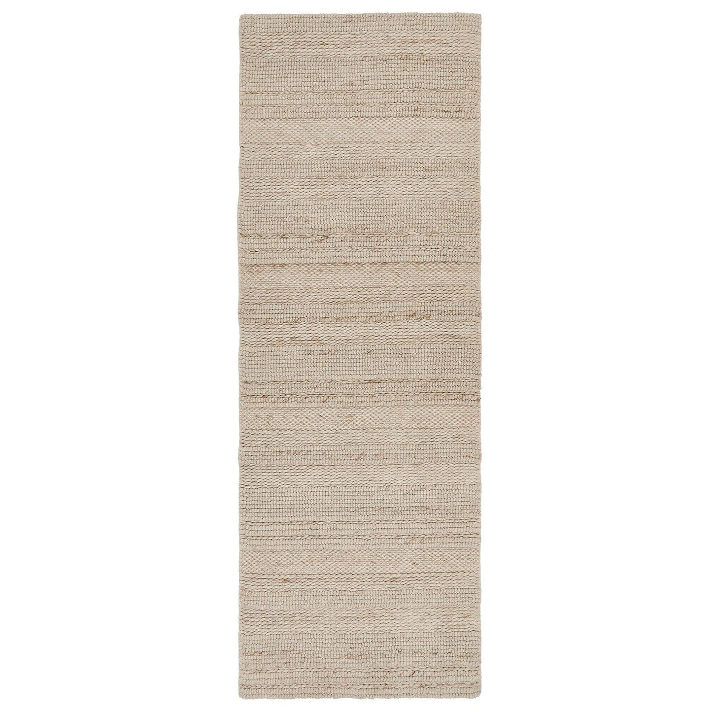 Chunky Knit Cream Plain Rugs