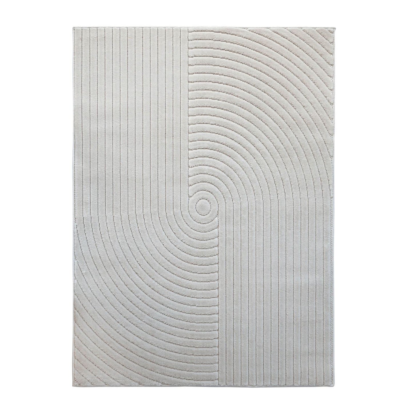 Malmo Knot White Contemporary Rug
