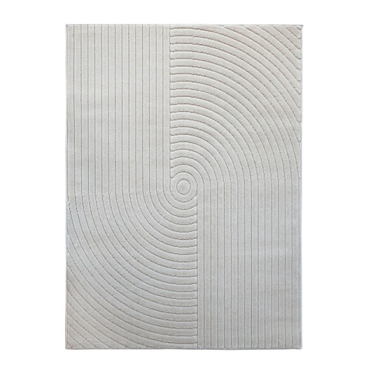 Malmo Knot White Contemporary Rug