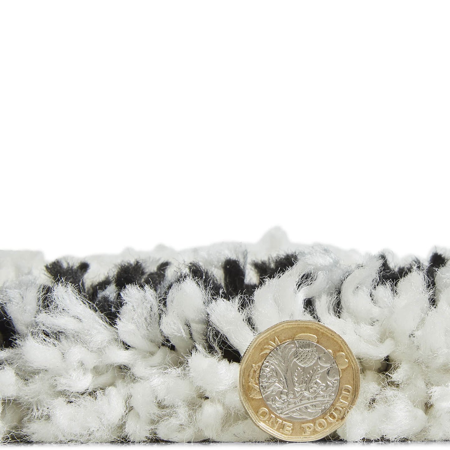 Scandi Berber G276 White/Black Shaggy Rug