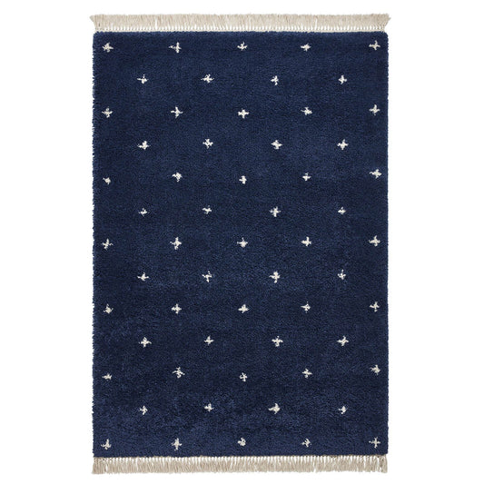 Boho A475 Navy Modern Rug