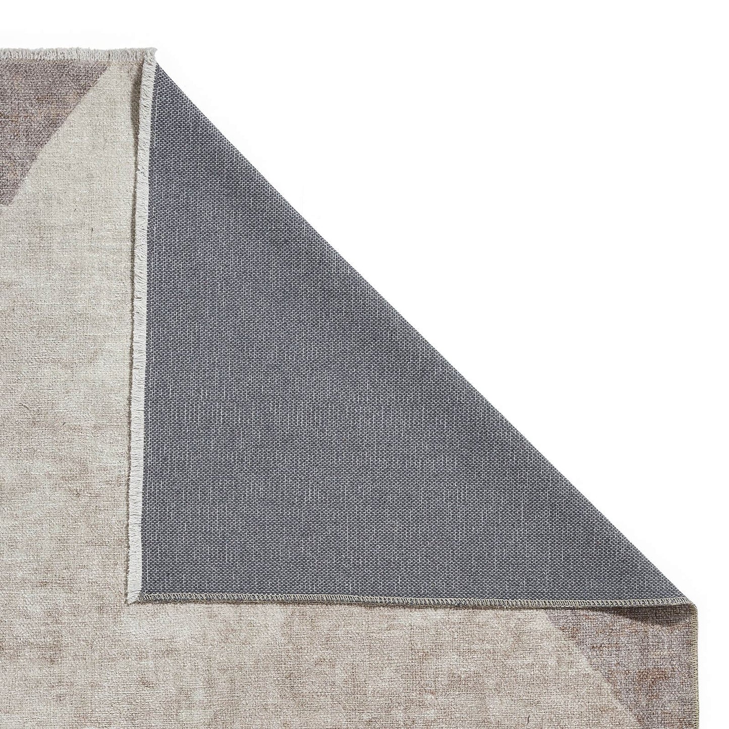 Whisper H1065 Beige/Brown Modern Washable Rug - 150 x 230cm (5ft 0" x 7ft 6")